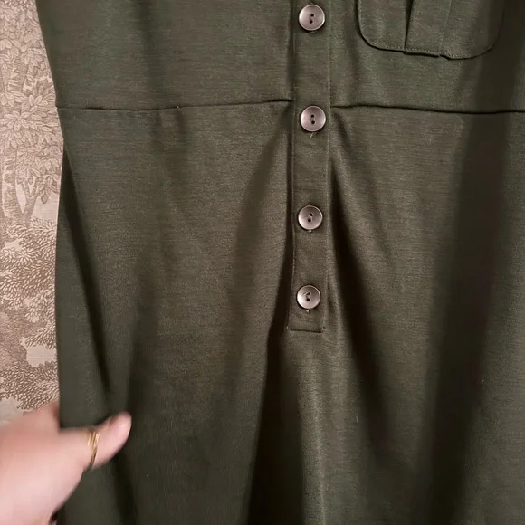 Vintage dELiA*s olive utility dress - Picture 7 of 10